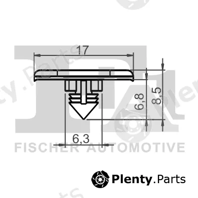 FA1 11-40098.5 — Clip, trim/protection strip