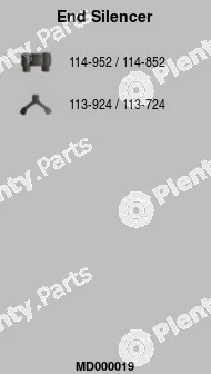 FA1 MD000019 — Rear Muffler