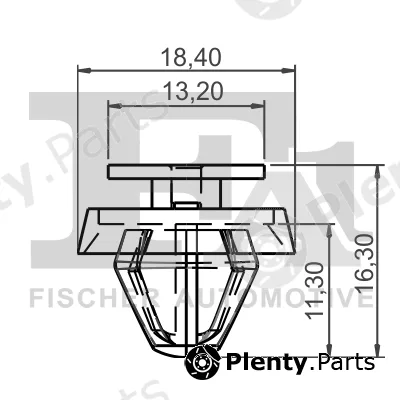FA1 11-40040.10 — Clip, trim/protection strip
