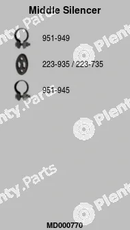 FA1 MD000770 — Centre Muffler