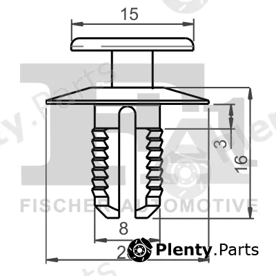 FA1 10-20002.5 — Clip, trim/protection strip