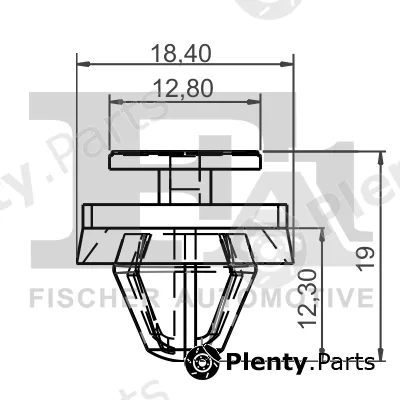 FA1 21-40031.10 — Clip, trim/protection strip