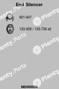 FA1 MD000034 — Rear Muffler