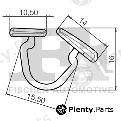 FA1 11-10026.25 — Clip, trim/protection strip
