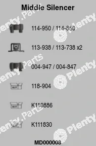 FA1 MD000008 — Centre Muffler
