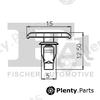 FA1 77-40004.25 — Clip, trim/protection strip