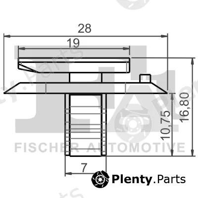 FA1 21-40010.5 — Clip, trim/protection strip