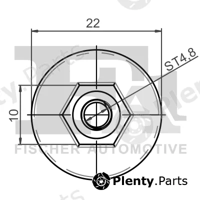 FA1 11-70009.5 — Clip, trim/protection strip