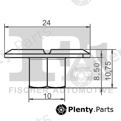 FA1 10-10006.25 — Clip, trim/protection strip