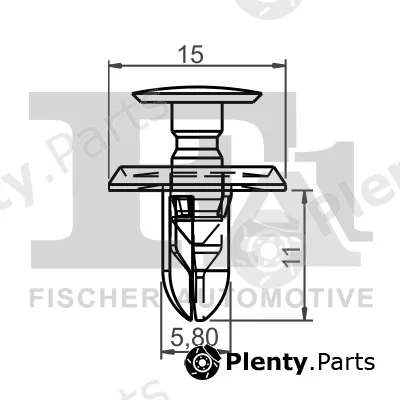 FA1 74-20001.10 — Clip, trim/protection strip