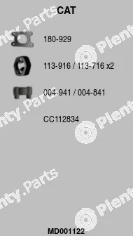 FA1 MD001122 — Catalytic Converter