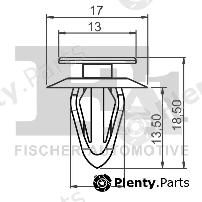 FA1 87-40001.10 — Clip, trim/protection strip