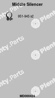 FA1 MD000424 — Centre Muffler