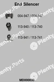 FA1 MD000030 — Rear Muffler