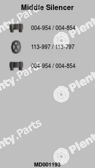 FA1 MD001193 — Centre Muffler