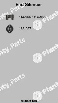 FA1 MD001189 — Rear Muffler