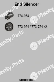 FA1 MD000003 — Rear Muffler