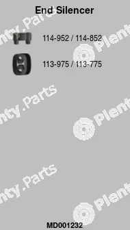 FA1 MD001232 — Rear Muffler