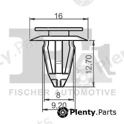 FA1 14-40008.25 — Clip, trim/protection strip