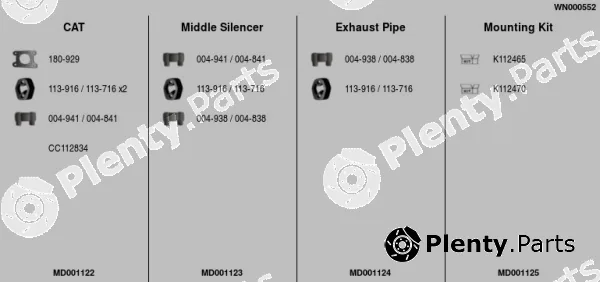 FA1 WN000552 — Exhaust System
