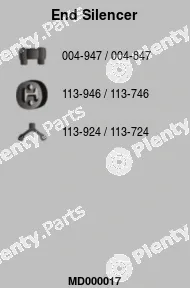 FA1 MD000017 — Rear Muffler
