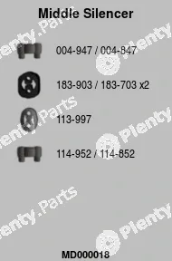 FA1 MD000018 — Centre Muffler