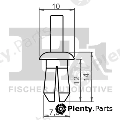 FA1 11-20004.25 — Clip, trim/protection strip