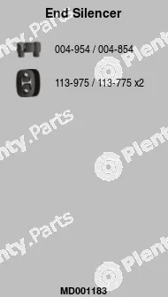 FA1 MD001183 — Rear Muffler