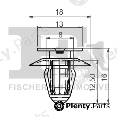 FA1 10-40089.25 — Clip, trim/protection strip