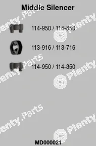 FA1 MD000021 — Centre Muffler