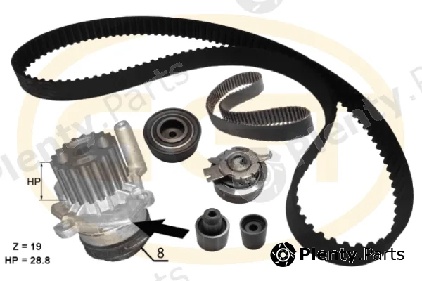GGT KPA20248 — Water Pump & Timing Belt Kit