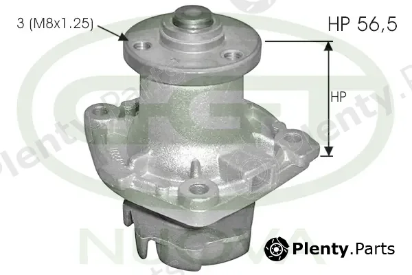 GGT PA12462 — Water Pump, engine cooling