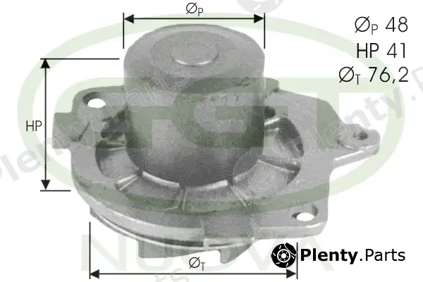 GGT PA11111 — Water Pump, engine cooling
