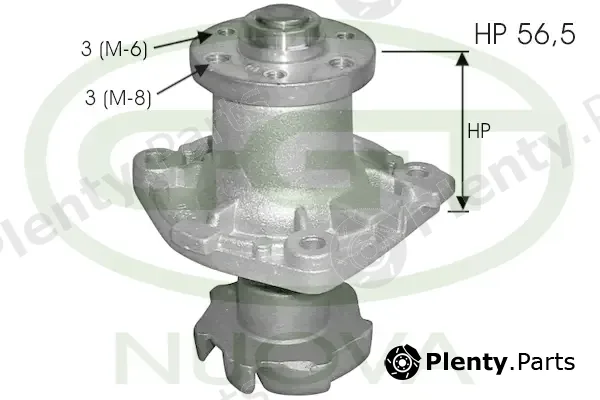 GGT PA11275 — Water Pump, engine cooling