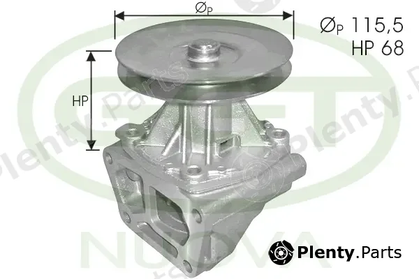GGT PA10021 — Water Pump, engine cooling