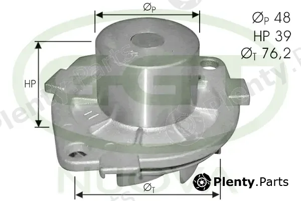 GGT PA10746 — Water Pump, engine cooling