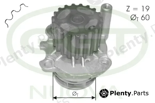 GGT PA12367 — Water Pump, engine cooling