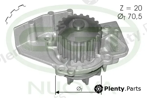 GGT PA12049 — Water Pump, engine cooling