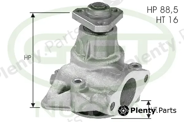 GGT PA12120 — Water Pump, engine cooling
