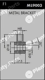 Monroe ML5074 — Gas Spring, boot/cargo area MONROE MaxLift