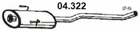 Novak 04.322 — Centre Muffler