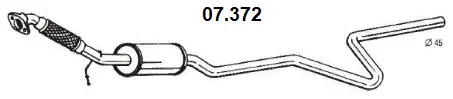 Novak 07.372 — Centre Muffler