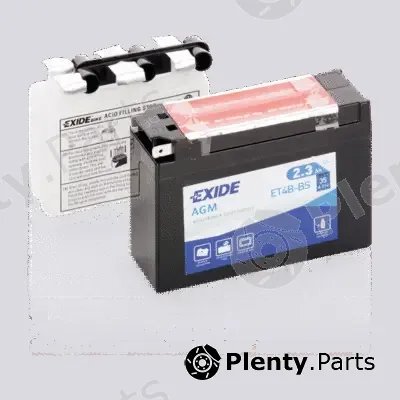 Sonnak ET4B-BS — Starter Battery EXIDE AGM