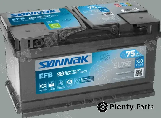 Sonnak SL752 — Starter Battery SONNAK EFB