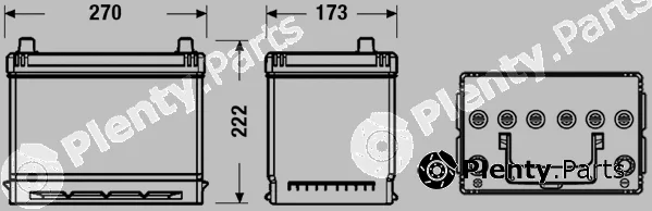 Sonnak SC605 — Starter Battery STANDARD *