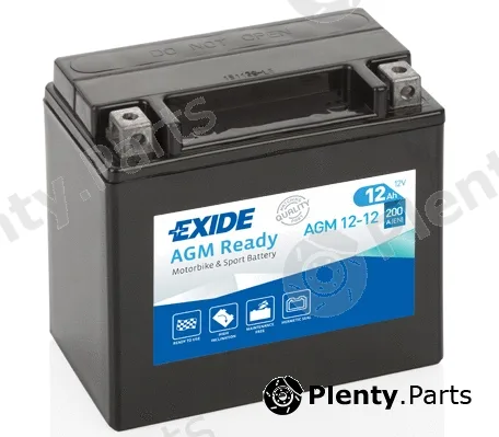 Sonnak AGM12-12 — Starter Battery EXIDE AGM Ready