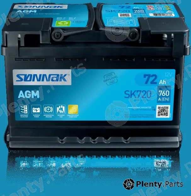 Sonnak SK720 — Starter Battery SONNAK AGM