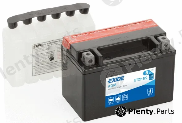 Sonnak ETX9-BS — Starter Battery EXIDE AGM