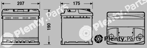 Centra CC440 — Starter Battery STANDARD *