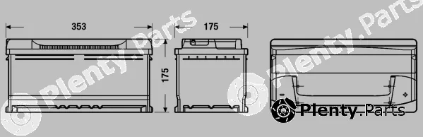 Centra CB852 — Starter Battery PLUS **